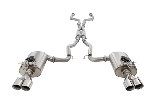 Holden VE/VF Commodore V8 Raw 409 Twin 2.5Inch Varex Valved Cat Back System