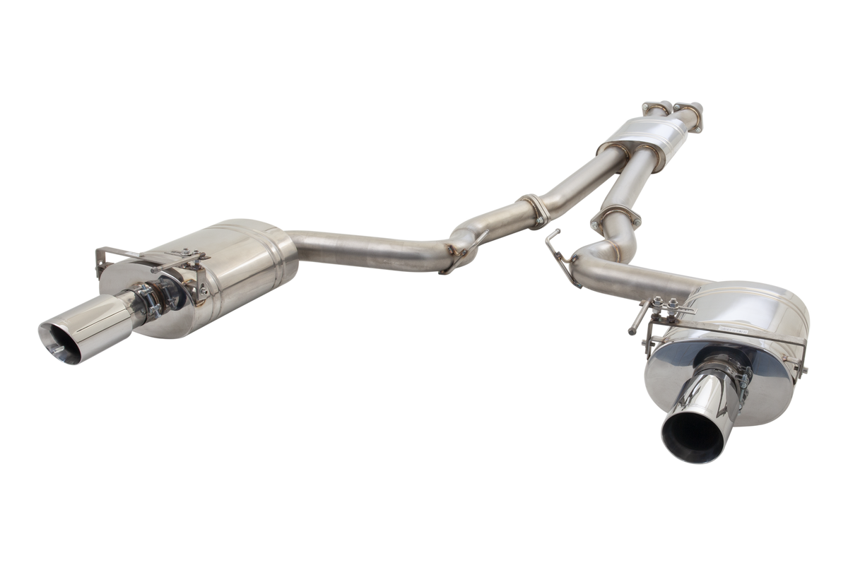Ford S550 Mustang GT V8 Performance Cat Back System with Oval Rears