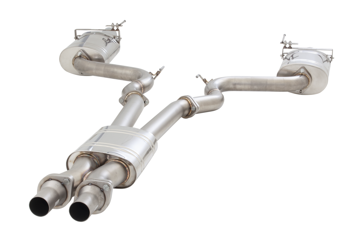 Ford S550 Mustang GT V8 Performance Cat Back System with Oval Rears