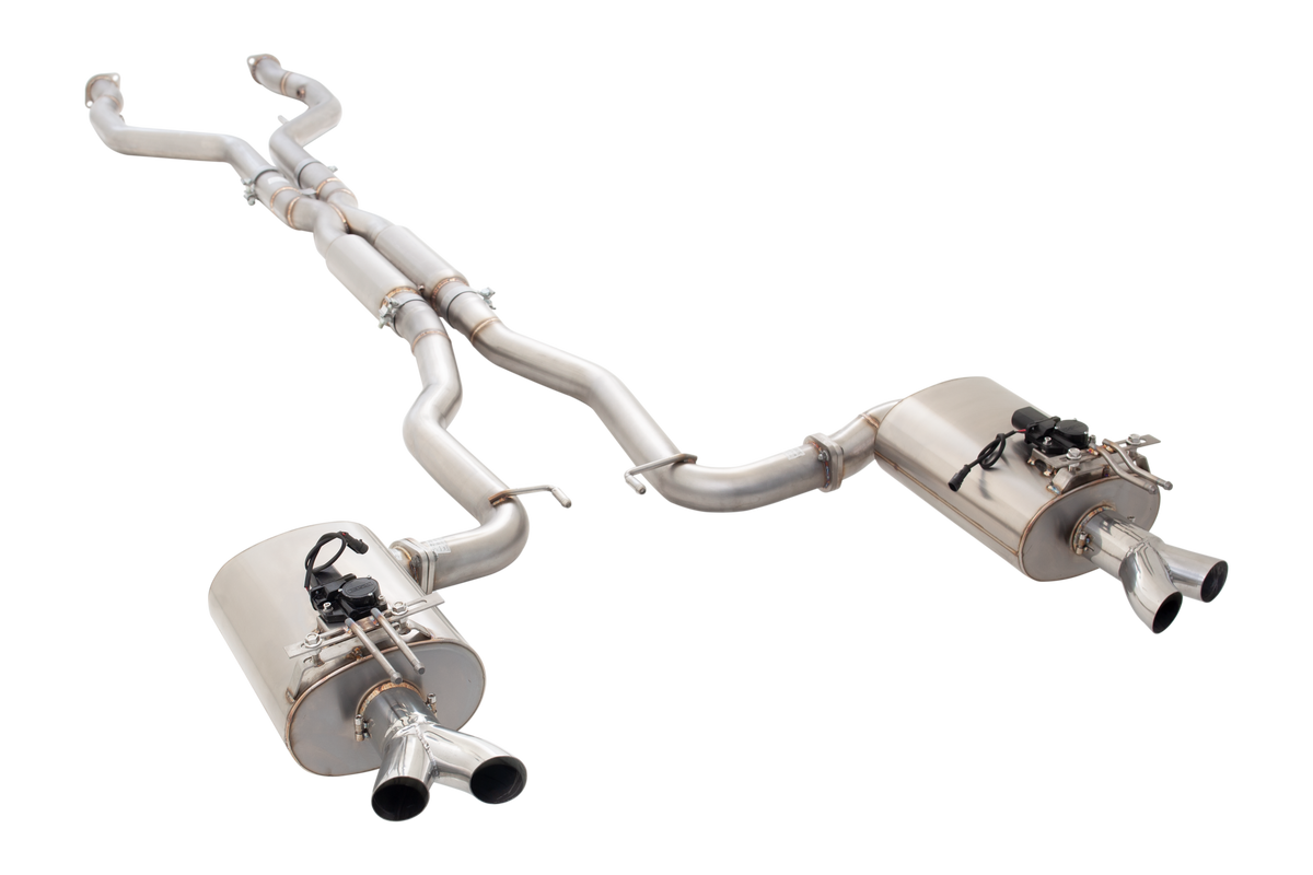 HSV VF Sedan and Wagon 304 Stainless Steel Twin 3Inch Varex Valved Cat Back System