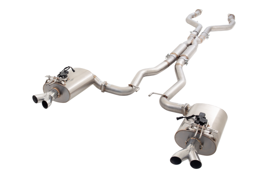 HSV VF Sedan and Wagon 304 Stainless Steel Twin 3Inch Varex Valved Cat Back System