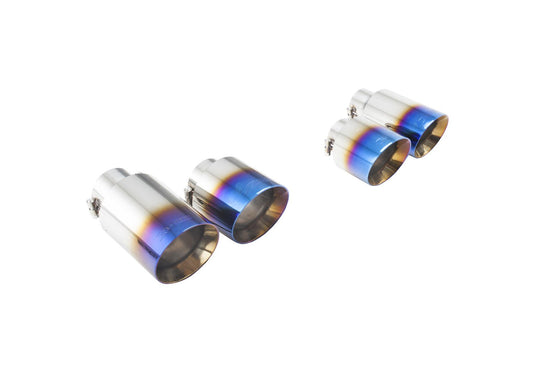 AUDI S3 8V Hatch VW GOLF R Burnt Blue Exhaust Tips