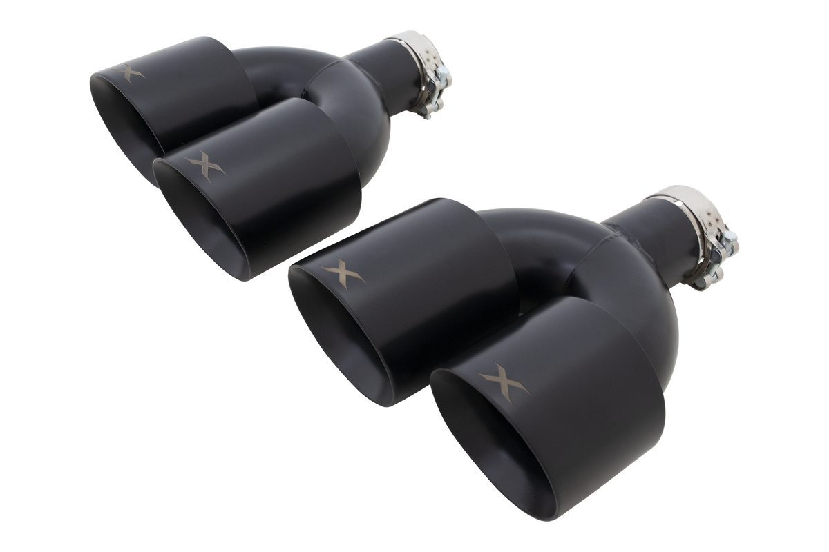VW R Black Quad 4 Inch Tip Option