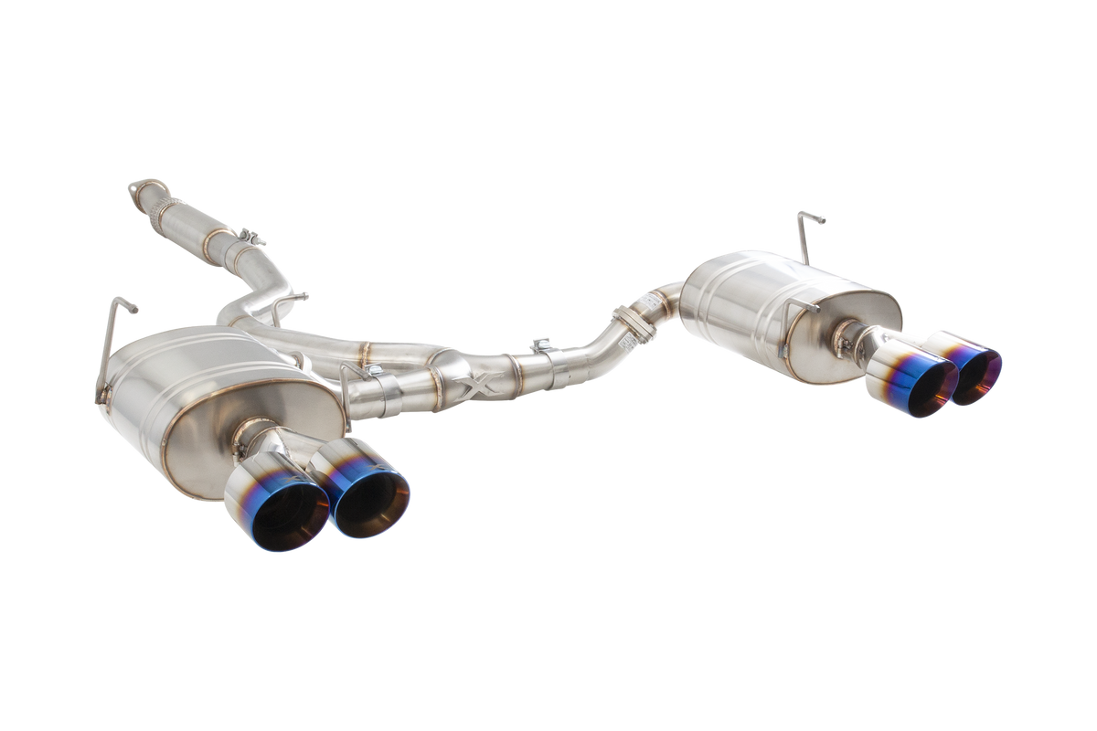 Subaru WRX STI G3 VA Sedan Cat Back Exhaust with Burnt Blue Tips