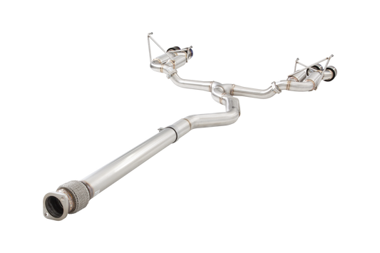 Subaru WRX Sedan VB Race Cat Back Exhaust System with Burnt Blue Tips