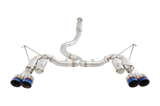 Subaru WRX STI G3 VA Sedan Race Cat Back Exhaust with Burnt Blue Tips