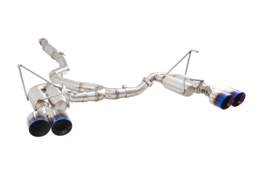Subaru WRX STI G3 VA Sedan Race Cat Back Exhaust with Burnt Blue Tips