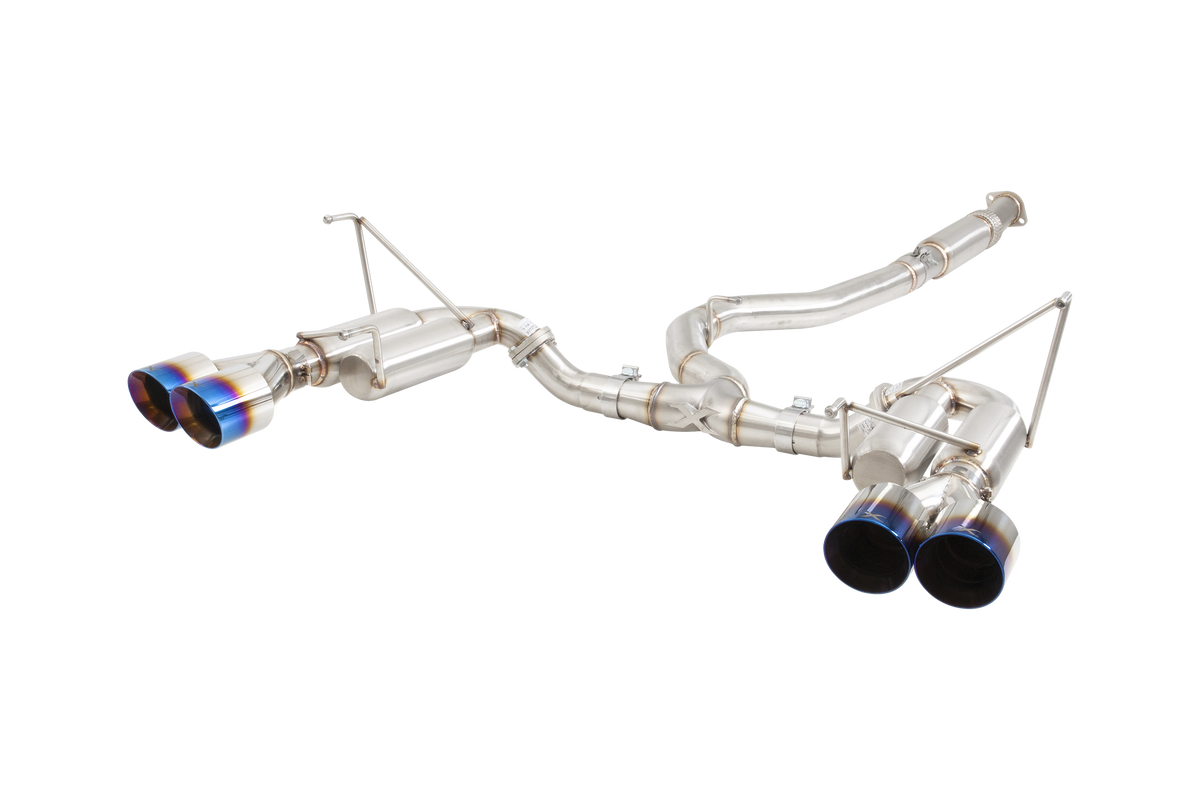 Subaru WRX STI G3 VA Sedan Race Cat Back Exhaust with Burnt Blue Tips