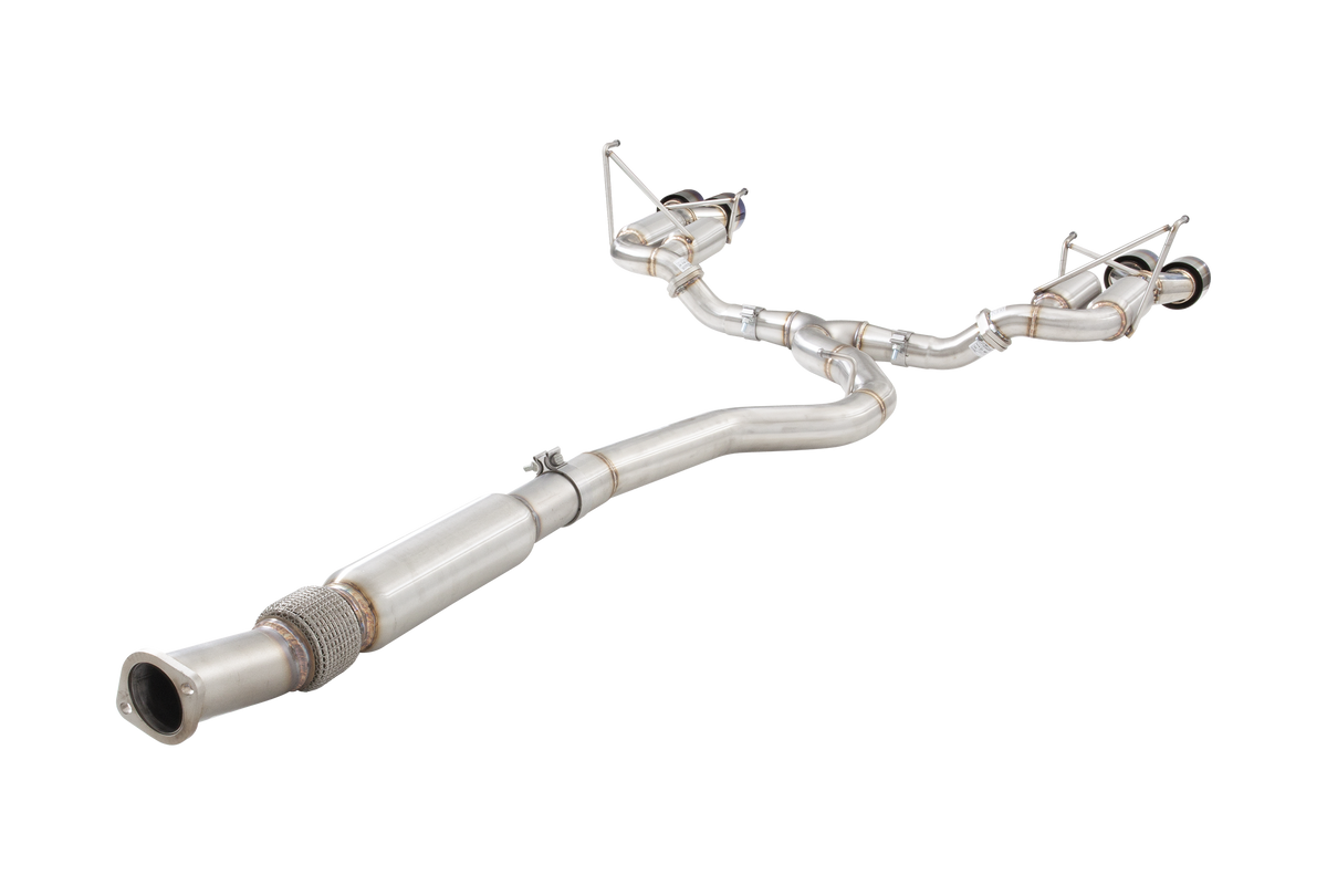 Subaru WRX STI G3 VA Sedan Race Cat Back Exhaust with Burnt Blue Tips