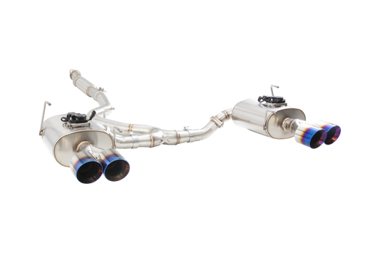 Subaru WRX / STI G3, VA Sedan Varex WR Valved Cat Back Exhaust with Burnt Blue Tips