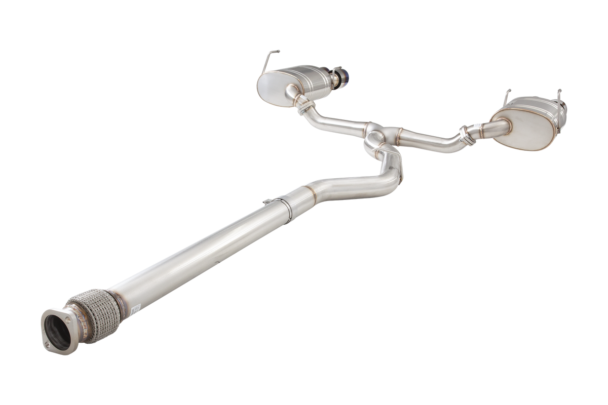 Subaru WRX Sedan VB Cat Back Exhaust System with Burnt Blue Tips