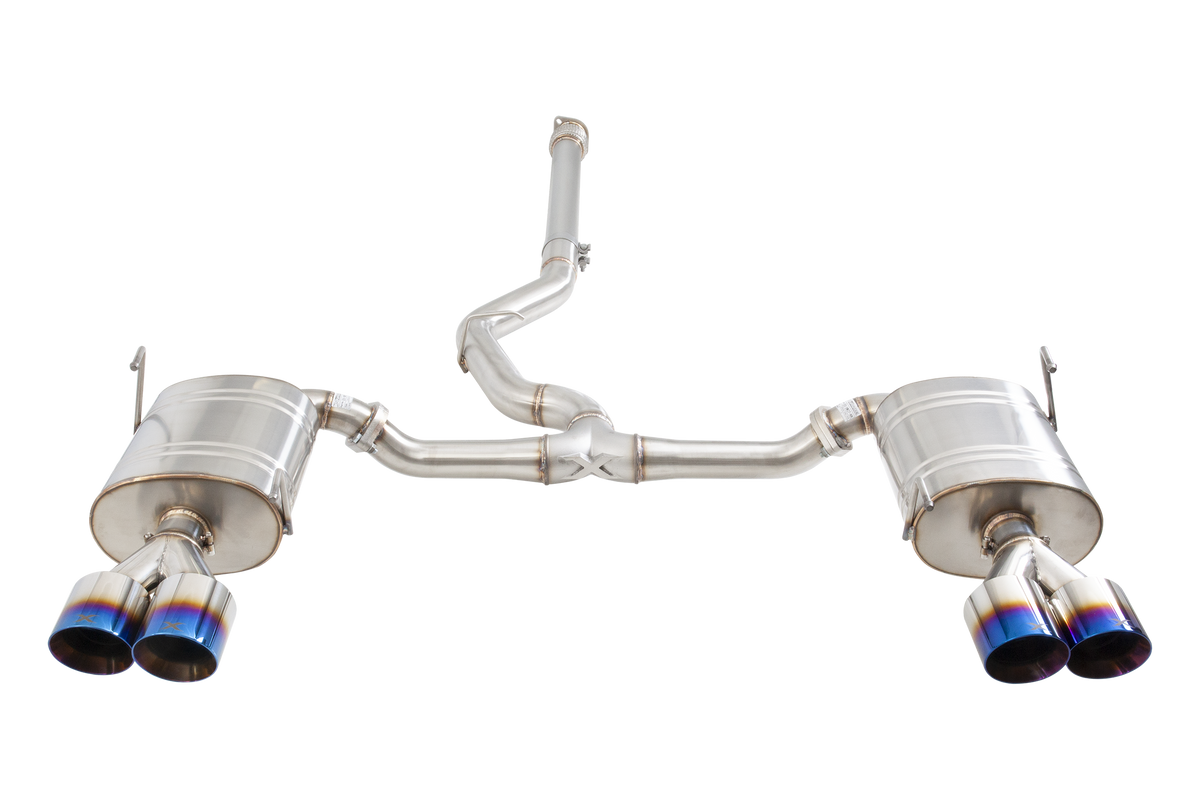 Subaru WRX Sedan VB Cat Back Exhaust System with Burnt Blue Tips