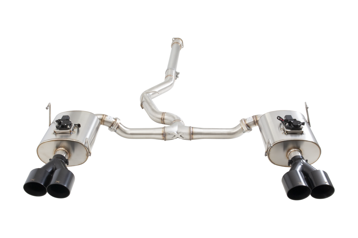 SUBARU WRX SEDAN VB Varex WR Valved Cat Back Exhaust System with Black Tips