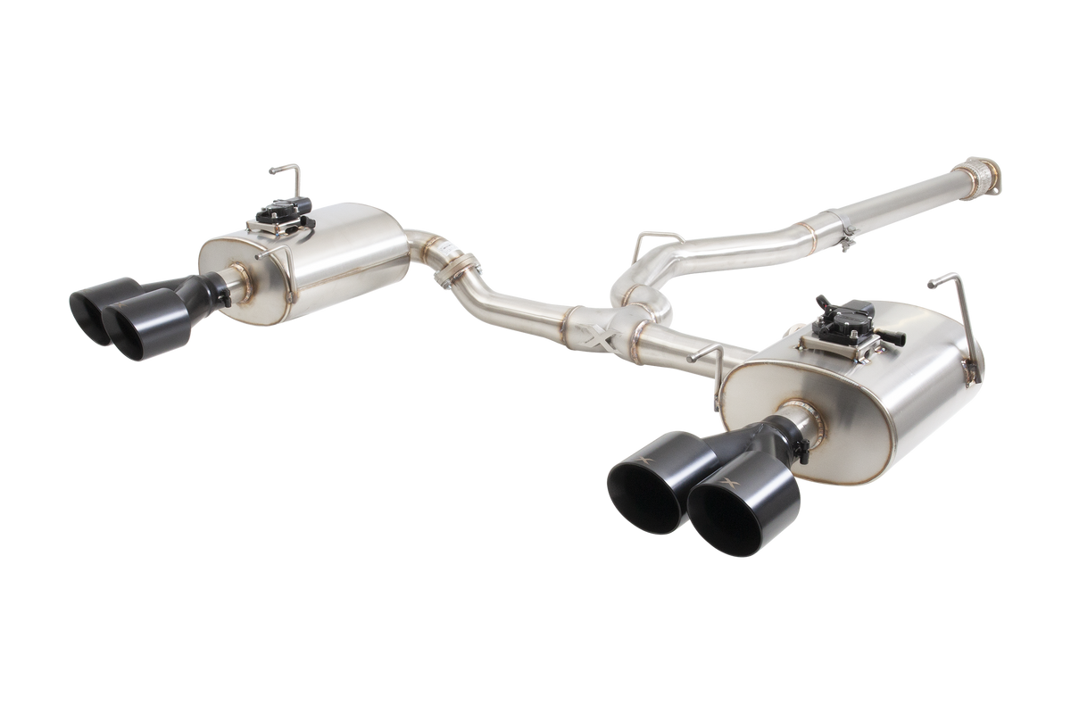 SUBARU WRX SEDAN VB Varex WR Valved Cat Back Exhaust System with Black Tips