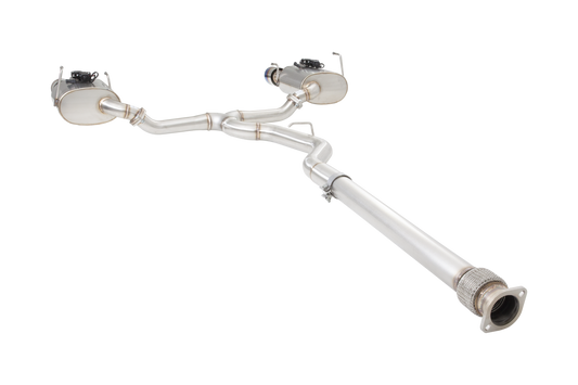 SUBARU WRX SEDAN VB Varex WR Valved Cat Back Exhaust System with Burnt Blue Tips