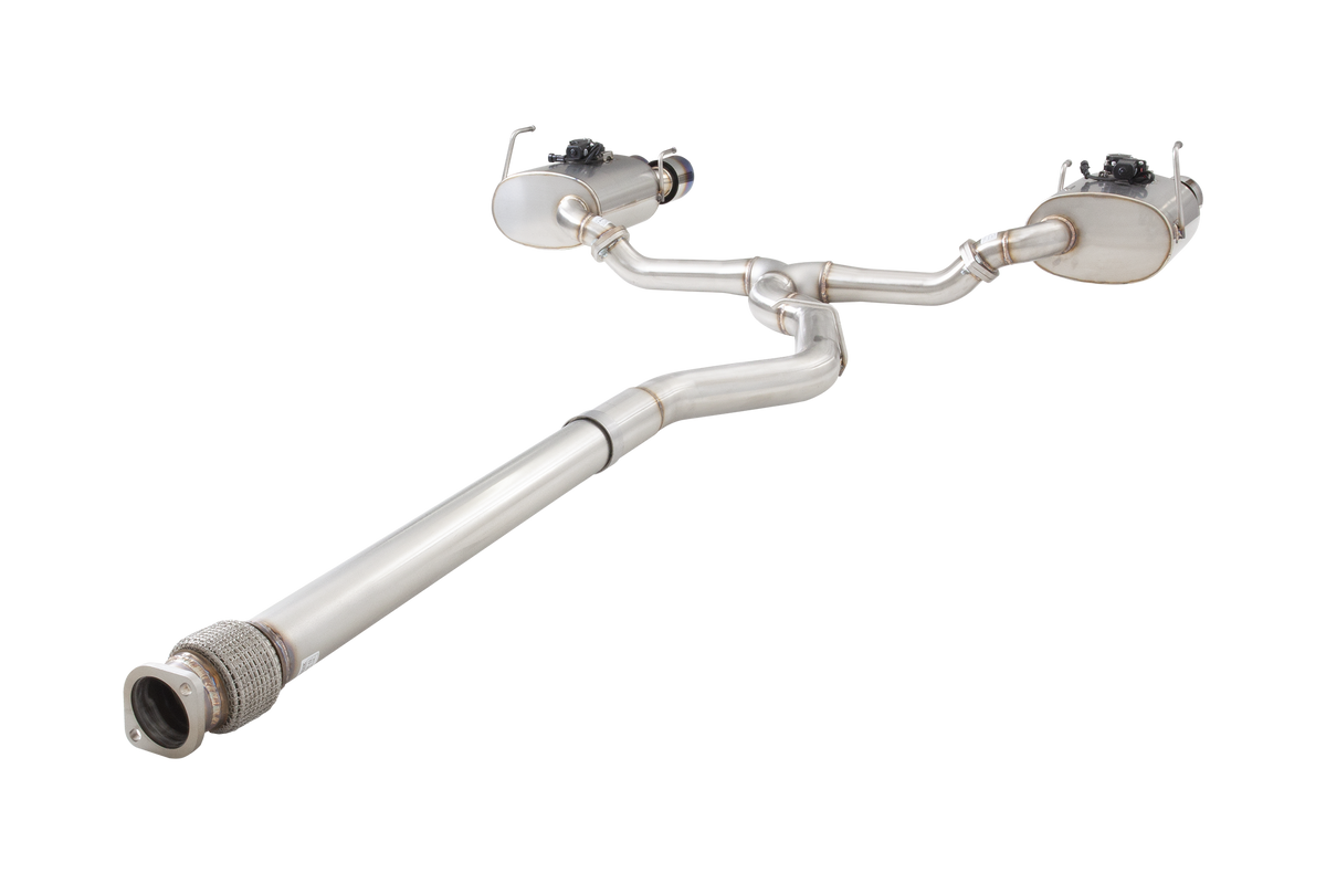 SUBARU WRX SEDAN VB Varex WR Valved Cat Back Exhaust System with Burnt Blue Tips