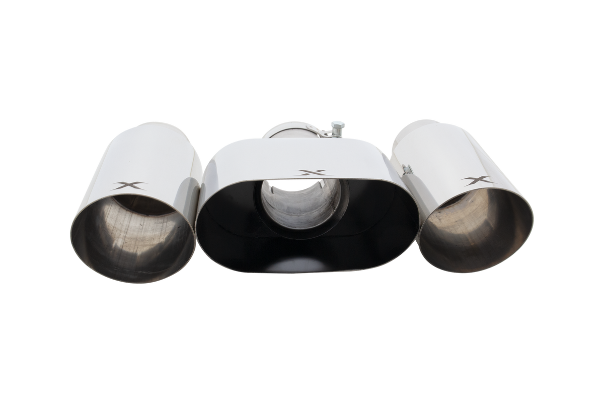 Toyota Corolla GR Polished OEM Style Single Wall Angle Cut Tips
