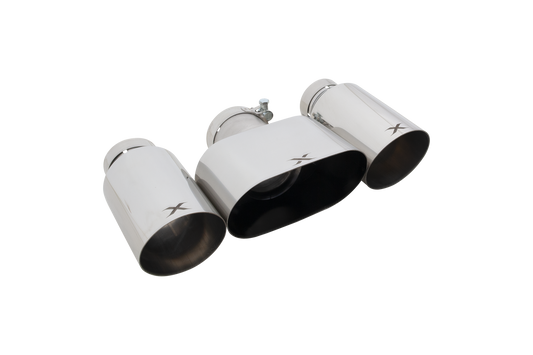 Toyota Corolla GR Polished OEM Style Single Wall Angle Cut Tips