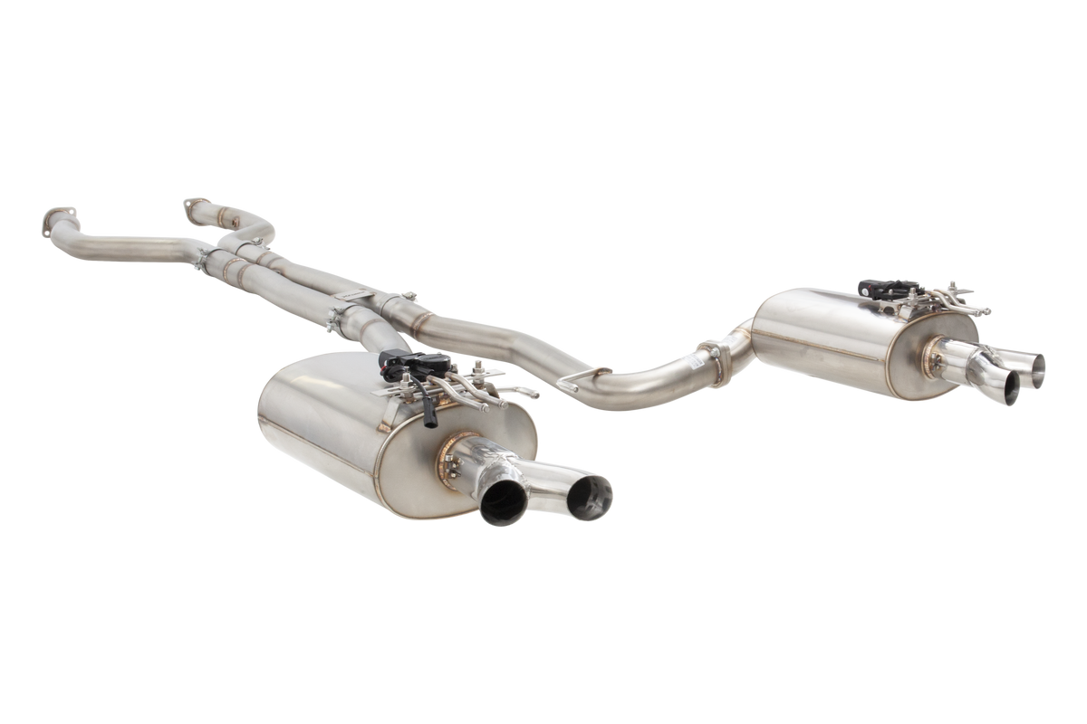 HSV VF Sedan Straight Pipe Center Twin 3Inch 304 SS Varex Valved Cat Back