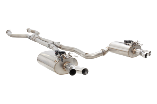HSV VF Maloo Straight Pipe Center Twin 3Inch 304 SS Varex Valved Cat Back