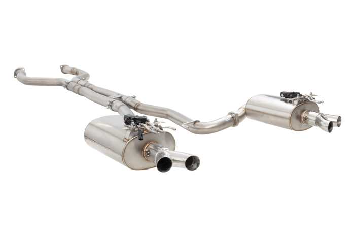 HSV VF Maloo Straight Pipe Center Twin 3Inch 304 SS Varex Valved Cat Back