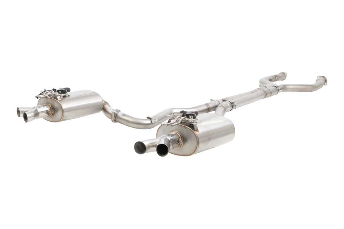 HSV VF Sedan Straight Pipe Center Twin 3Inch 304 SS Varex Valved Cat Back