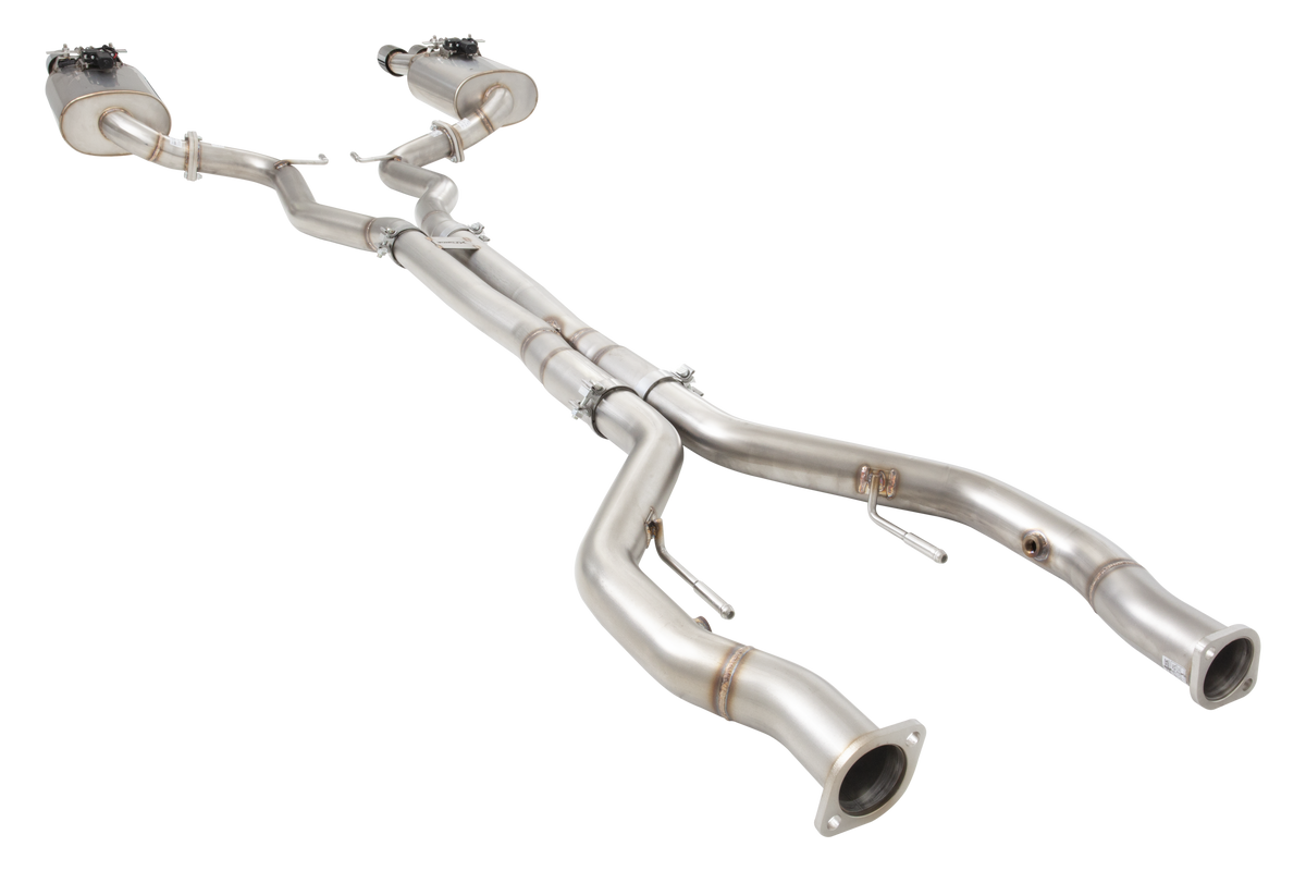 Holden VE VF V8 Ute Straight Pipe Center 304 SS Twin 3Inch Varex Valved Cat Back