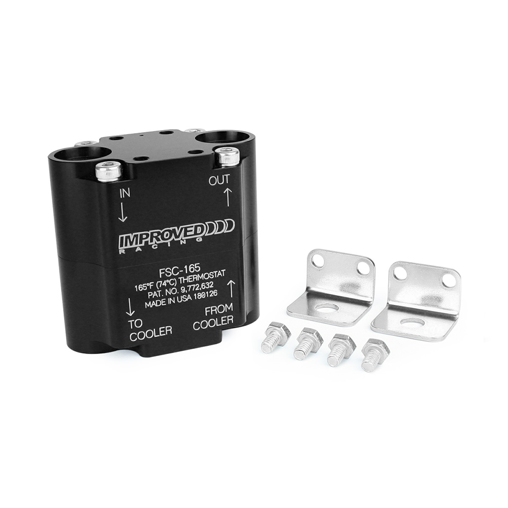 [Improved Racing]   Oil System - COMPACT UNIVERSAL OIL COOLER, REMOTE THERMOSTAT, FSC-165