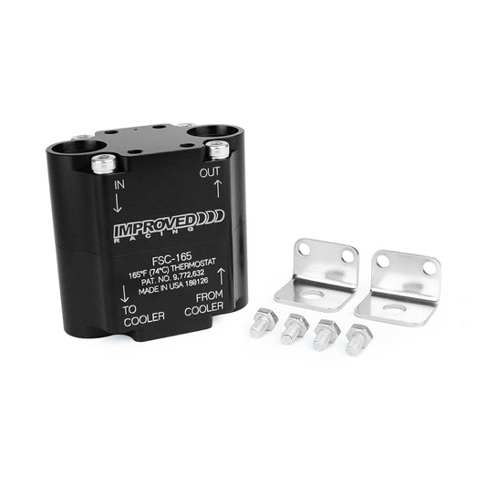 [Improved Racing]   Oil System - COMPACT UNIVERSAL OIL COOLER, REMOTE THERMOSTAT, FSC-165