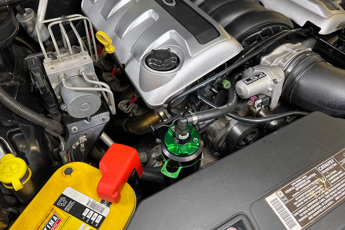 [Improved Racing]   Oil System - CCS Oil Catch Can Kit for GM Gen III & IV LS Engines, 7 oz