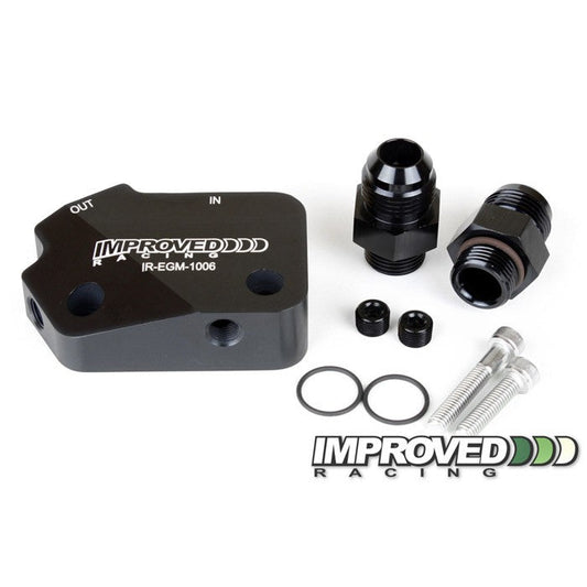 [Improved Racing]   Oil System - Low-Profile Oil Cooler Adapter for LS Engines EGM-106