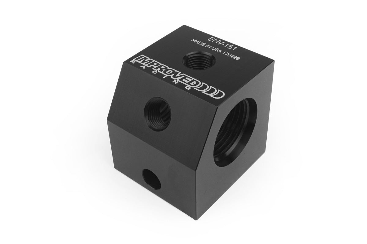 [Improved Racing]   Oil System - COMPACT, IN-LINE OIL SENSOR BLOCK, DUAL, (NO ADAPTORS)