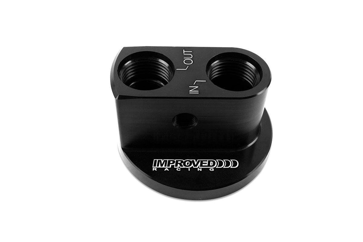 [Improved Racing]   Improved Racing - Remote Oil Filter Take-Off Adapter Plate, LS PRE-07, 13"/16" -16