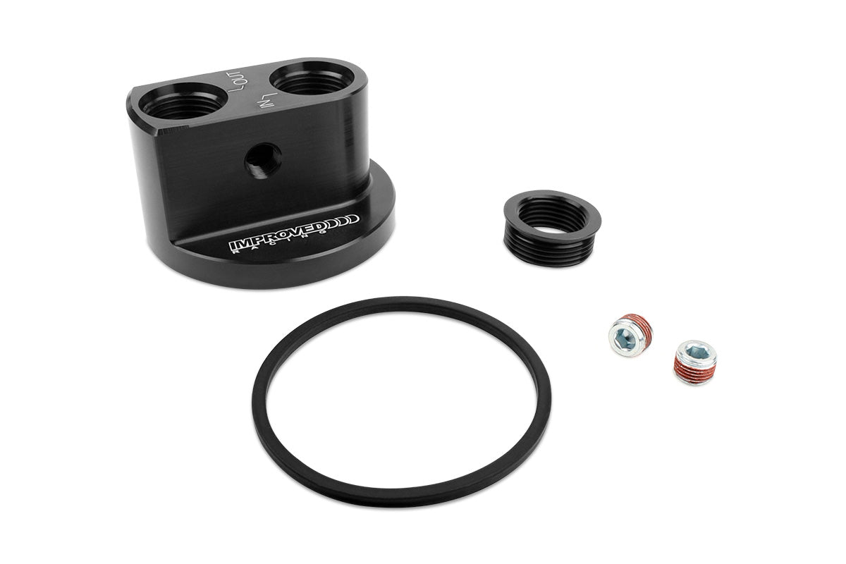[Improved Racing]   Improved Racing - Remote Oil Filter Take-Off Adapter Plate, LS PRE-07, 13"/16" -16