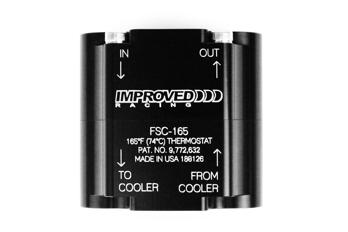 [Improved Racing]   Oil System - COMPACT UNIVERSAL OIL COOLER, REMOTE THERMOSTAT, FSC-165