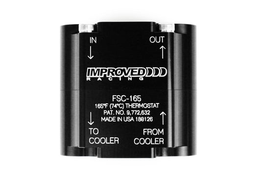 [Improved Racing]   Oil System - COMPACT UNIVERSAL OIL COOLER, REMOTE THERMOSTAT, FSC-165