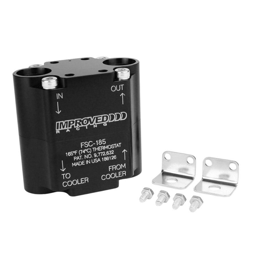 [Improved Racing]   Oil System - COMPACT UNIVERSAL OIL COOLER, REMOTE THERMOSTAT, FSC-185
