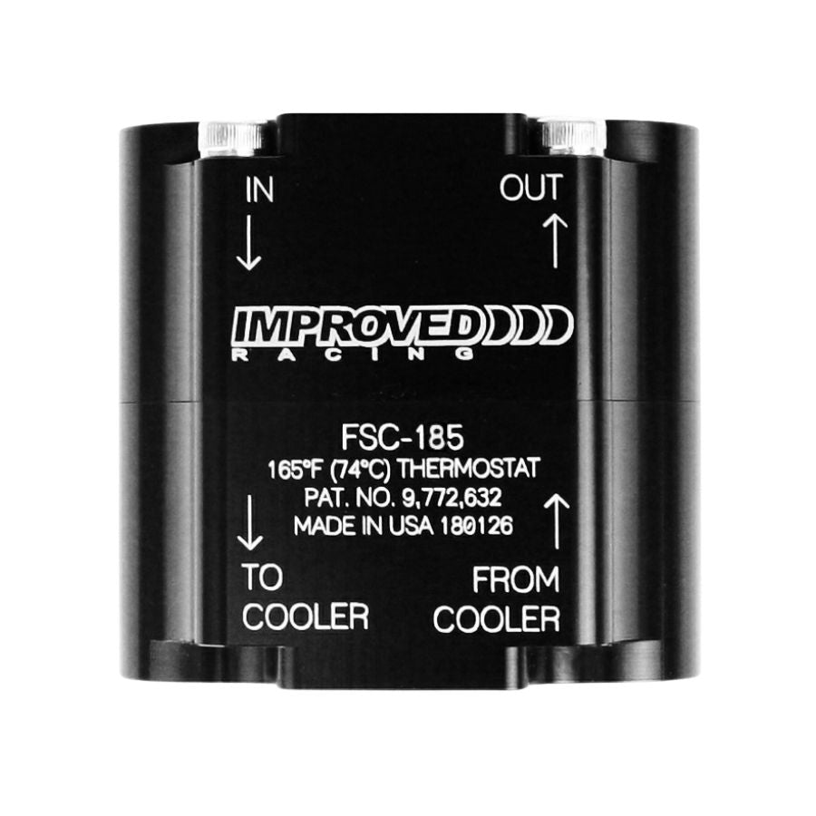 [Improved Racing]   Oil System - COMPACT UNIVERSAL OIL COOLER, REMOTE THERMOSTAT, FSC-185