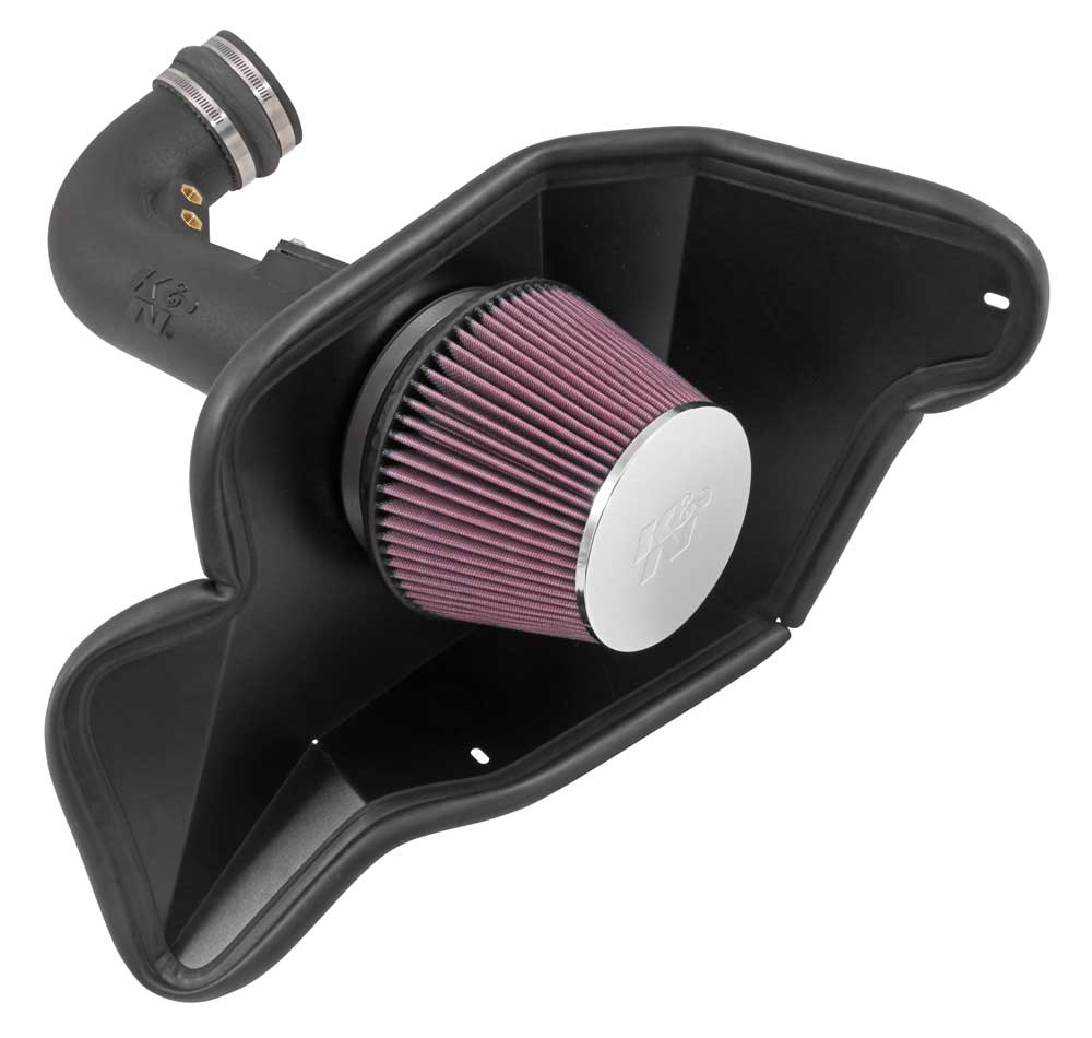 [K&N]   Intake Kits - 63-2590 K&N Performance Air Intake System, 2015 - 2017 Ford Mustang GT 5.0L V8