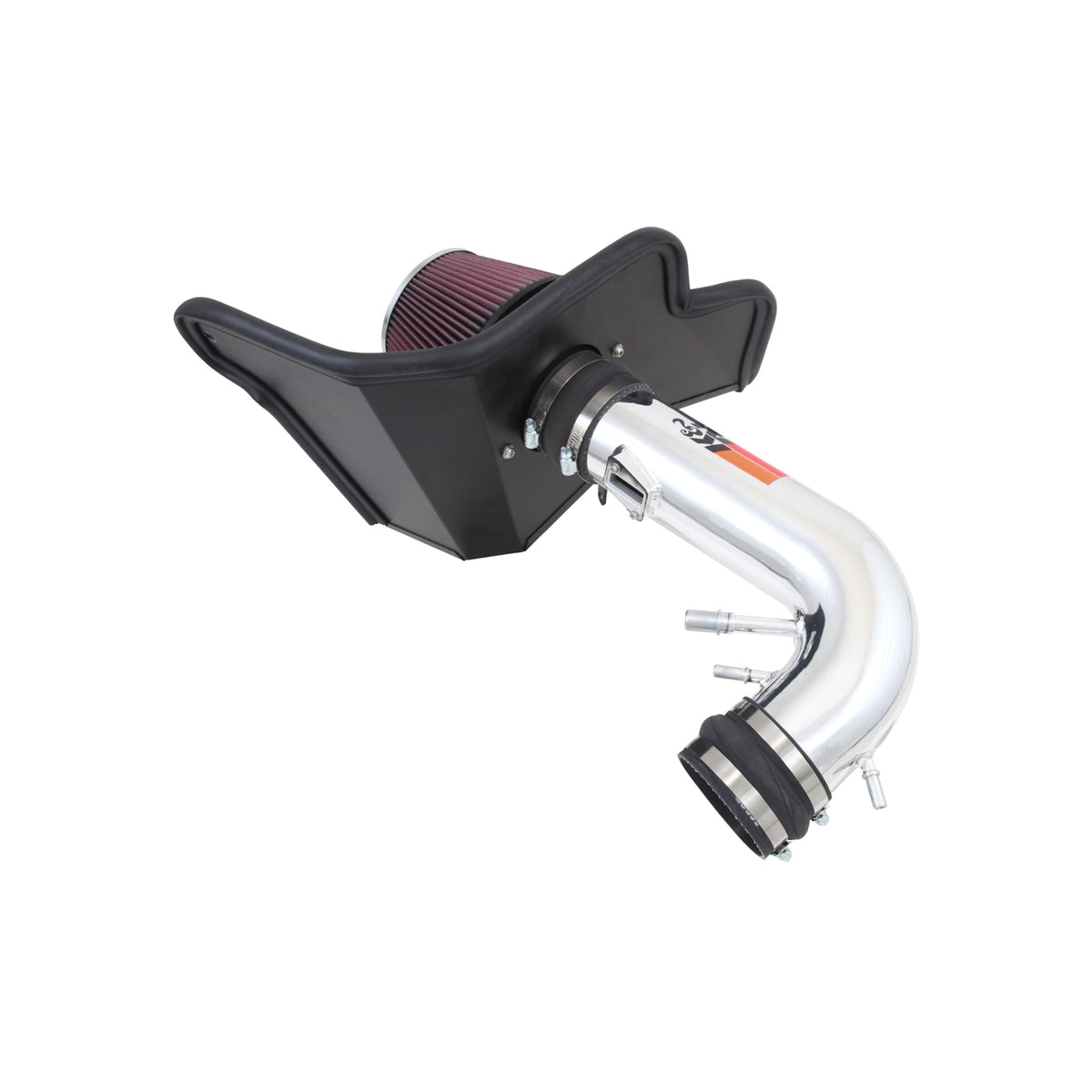 [K&N]   Metal Intake Kits - 69-3535TP K&N Performance Air Intake System, 2015 - 2018 Ford Mustang GT 5.0L V8