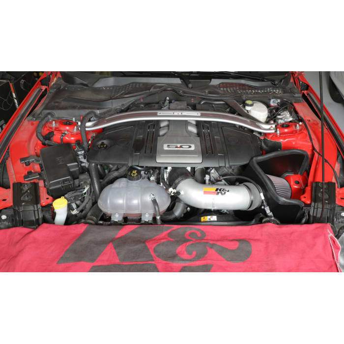 [K&N]   Metal Intake Kits - 69-3540TP K&N Performance Air Intake System, 2018 - 2023 Ford Mustang GT 5.0L V8
