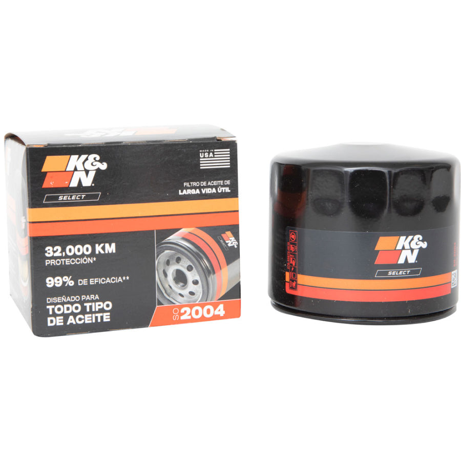 [K&N]   Oil Filters - SO-2004 K&N Oil Filter; Spin-On 1961 - 2008 Jeep/ Chrysler/ Dodge/ Mitsubishi/ VW/ Volvo/ Ford