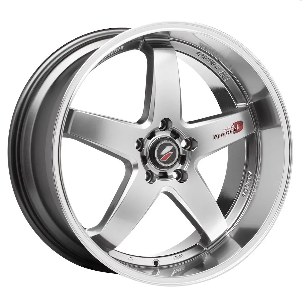 Lenso D-1R Wheel Hyper Silver Mirror Lip - image 1