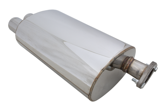 Twin 3Inch outlet Oval Universal Muffler