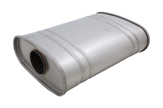 Universal Muffler 4 x 8 x 14 Inch Body 2.5Inch Pipe Size