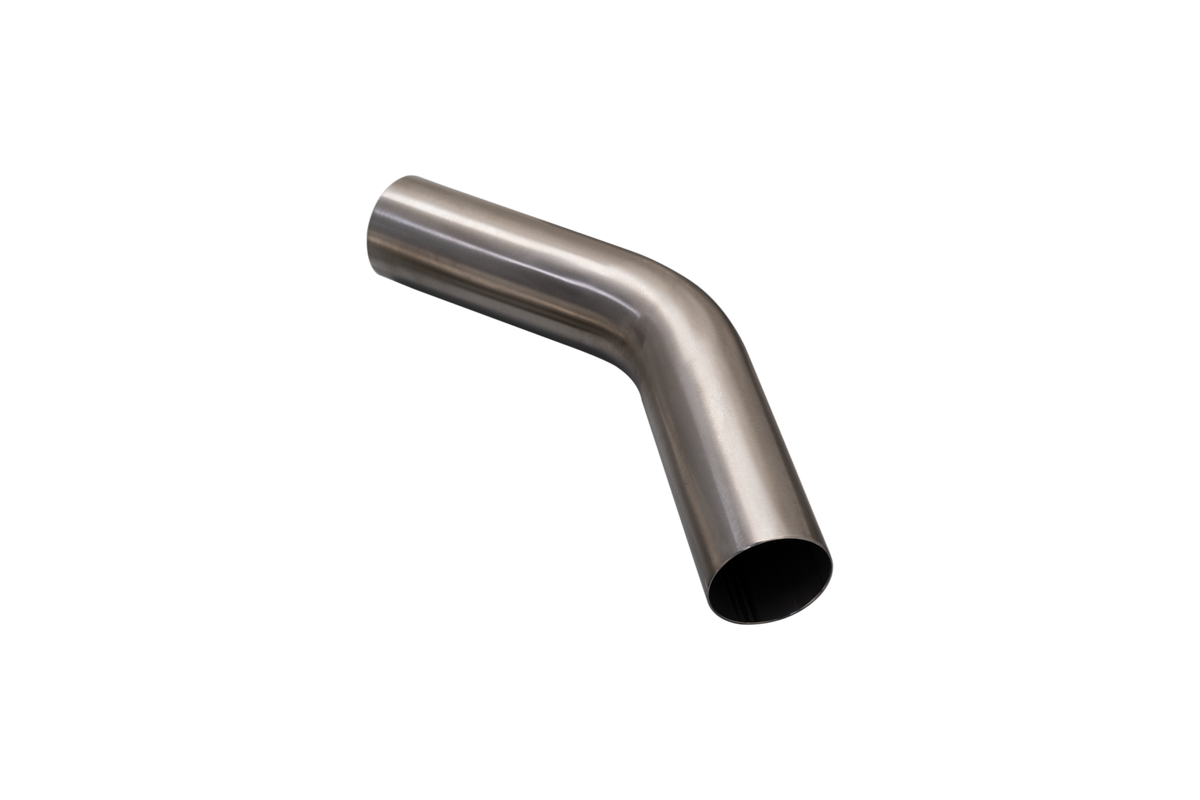 2.5″ Mandrel Bend, 45 Degree, Brushed 304 Stainless Steel – Shady ...