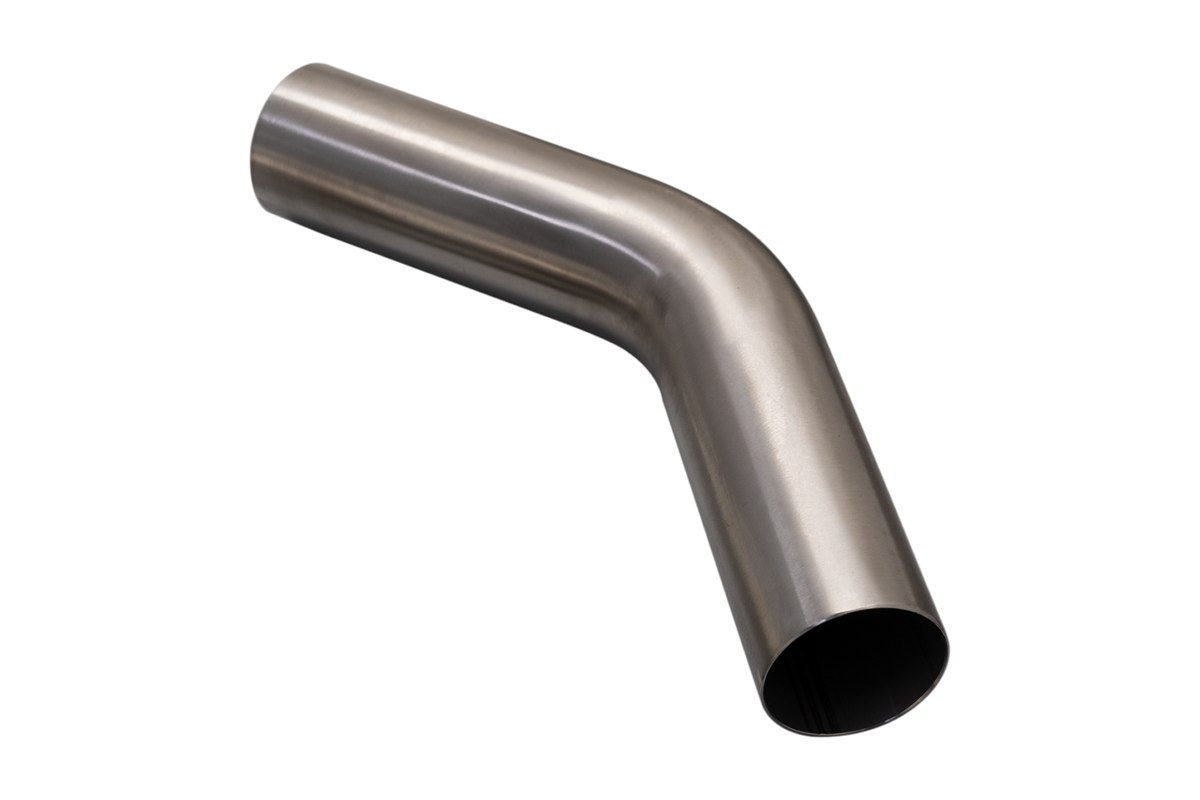 4″ Mandrel Bend, 45 Degree, Brushed 304 Stainless Steel