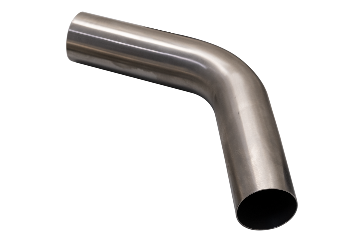 4″ Mandrel Bend, 60 Degree, Brushed 409 Stainless Steel