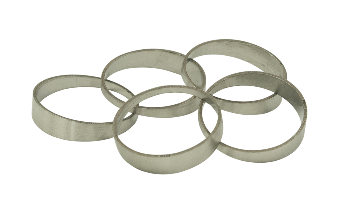 1.75inch Pie Cuts Brushed Stainless Steel 45Deg 1D
