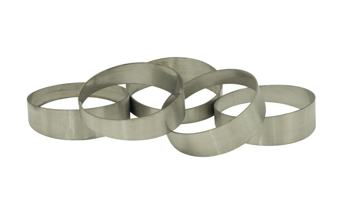 3.5inch Pie Cuts Brushed Stainless Steel 45Deg 1D